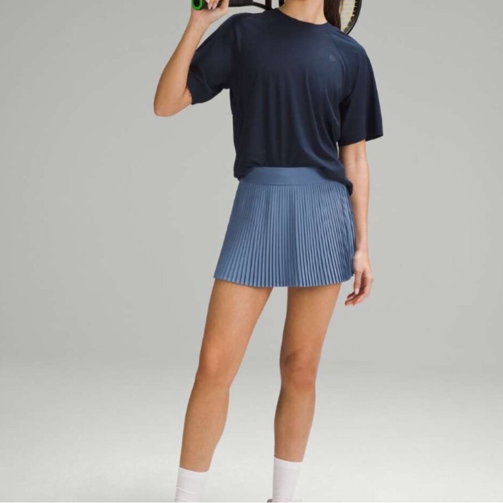 Lululemon Varsity High-Rise Pleated Tennis Skirt Oasis Blue